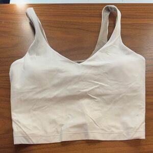 Lululemon Athletica Cream Bralette Aline Tank